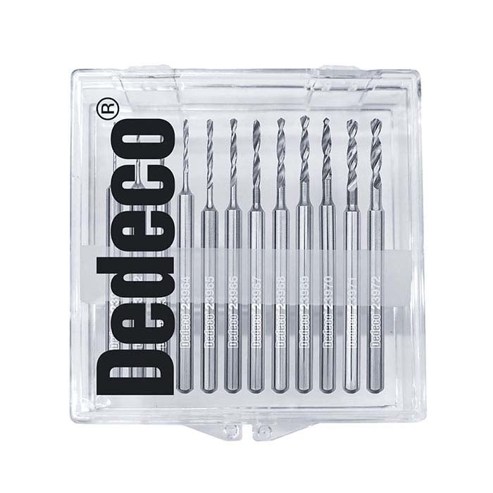 Dedeco® Carbide Twist Drill Assortment, Set of 12