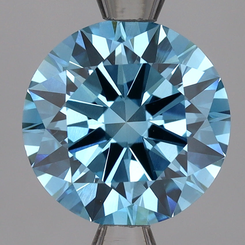 יהלום מעבדה 2.62 קרט, עגול, כחול, VVS2