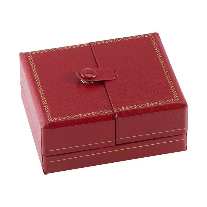 Faux Leather Snap-Tab Pendant Gift Box