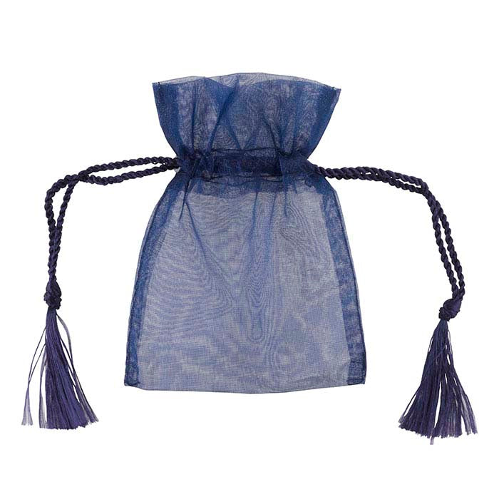Organzabeutel, Marineblau, 76,2 mm x 101,6 mm