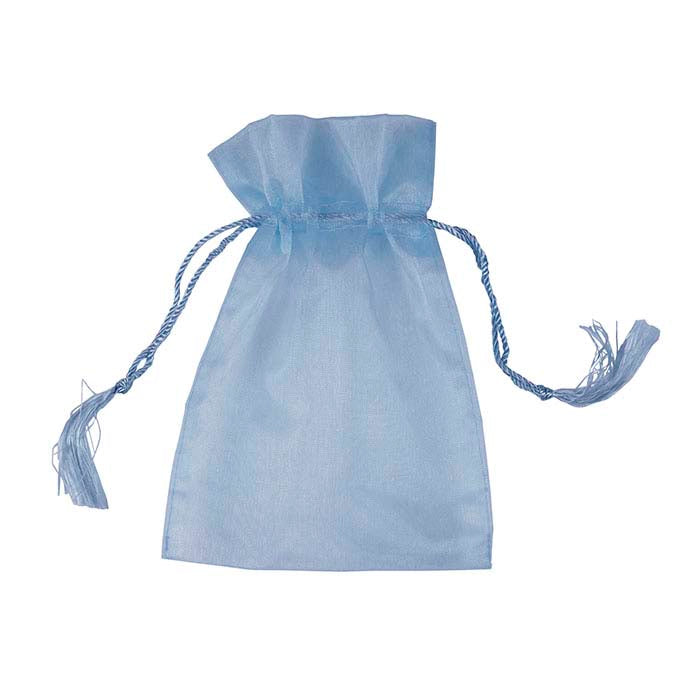 Pochette Organza Bleu Ciel 127,0 mm x 177,8 mm