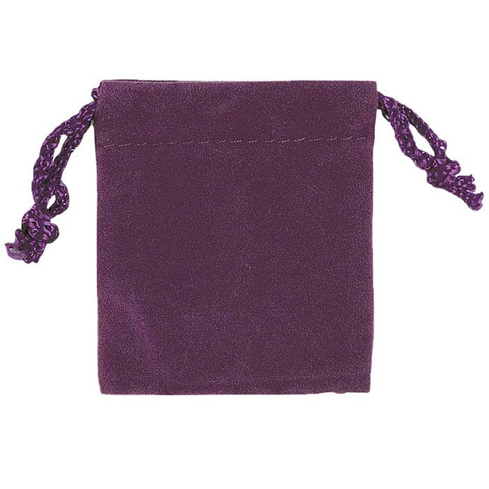 Velveteen Purple 50.8mm x 63.5mm Pouch