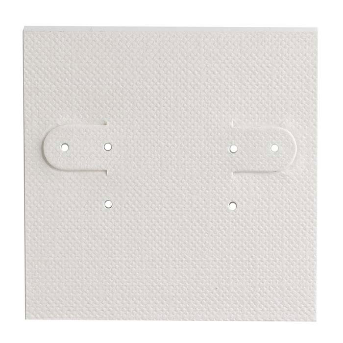 White Paper-Covered Plastic Hanging Earring Card