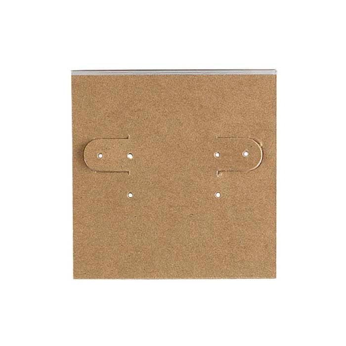 Kraft-paperilla päällystetty muovinen roikkuva korvakorukortti