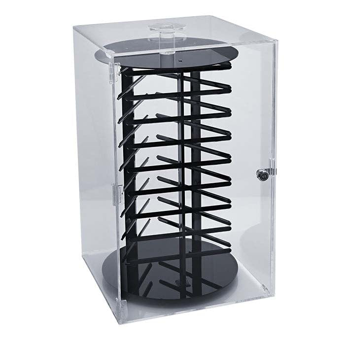 Klar akryl låsbar smykkekortdisplay
