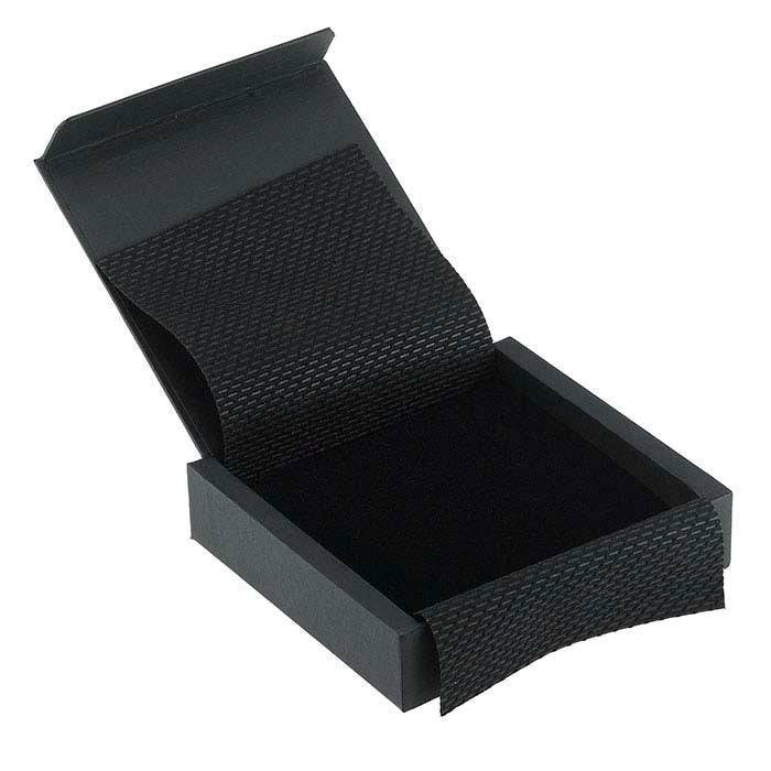 علبة هدايا كبيرة سوداء لفاريوا للقلادة أو الأقراط