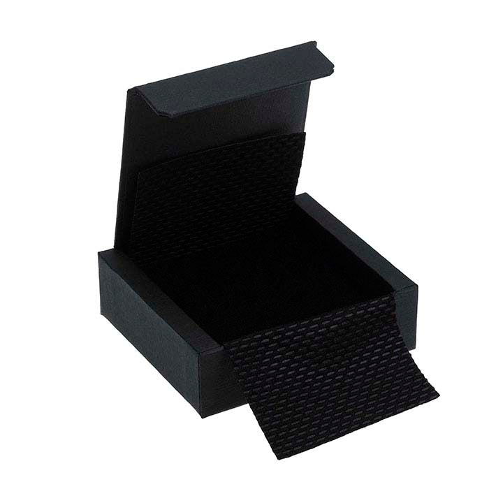 علبة هدية قلادة أو قرط فاريوا سوداء