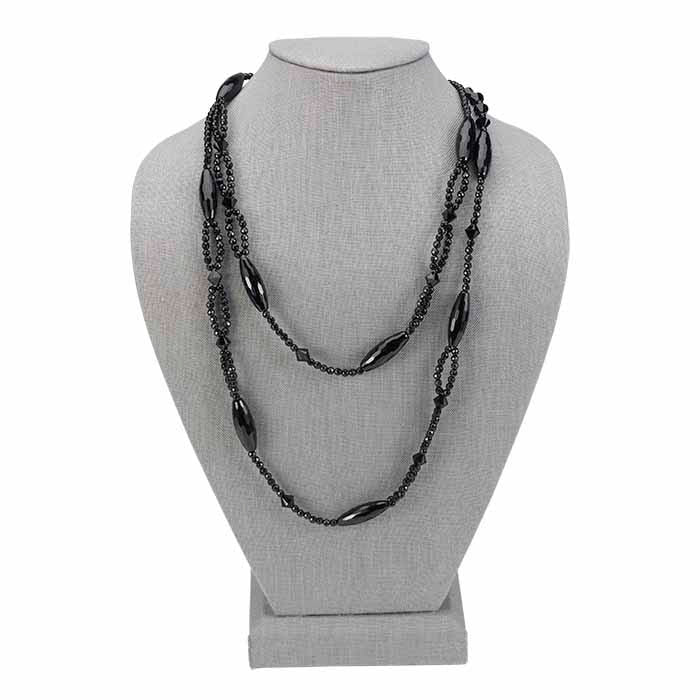 银色亚麻项链展示架