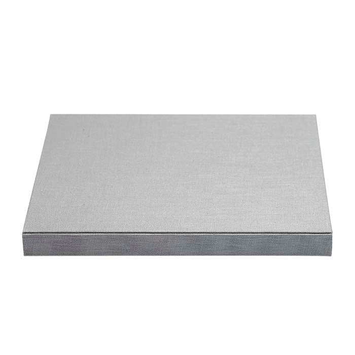 حامل عرض من الكتان الفضي