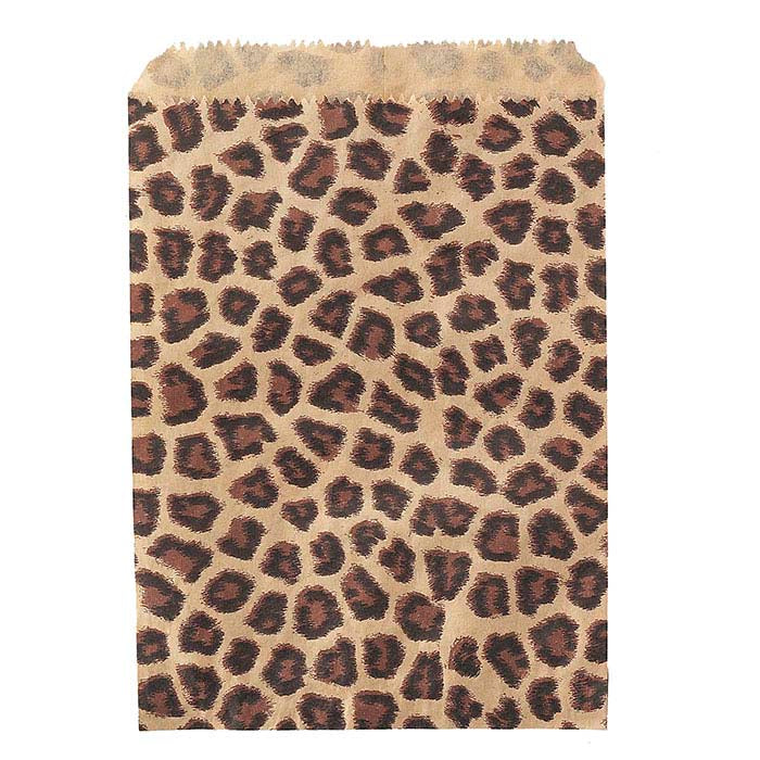 Sac Marchandise en Papier à Imprimé Léopard