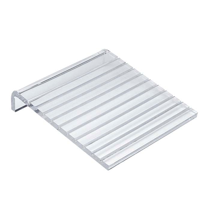 Clear Acrylic Ramp Jewelry Card Display