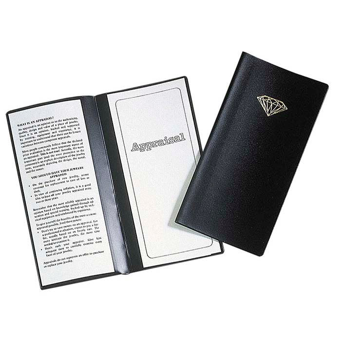 Μαύρο Πορτοφόλι Αξιολόγησης Κοσμημάτων από Συνθετικό Δέρμα