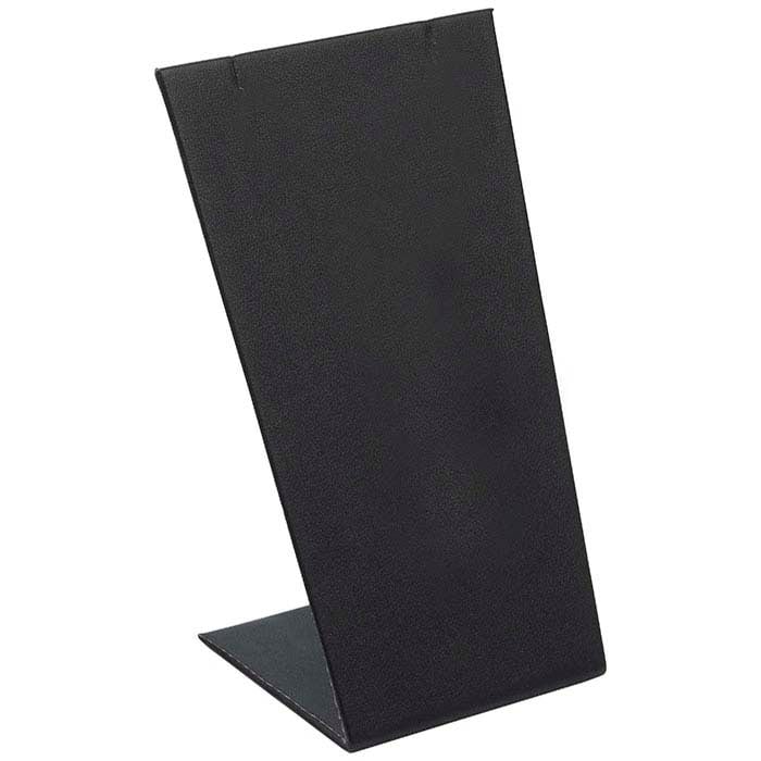 Black Faux Leather Angled Pendant Display