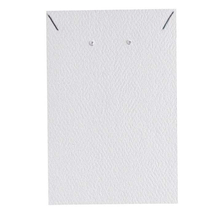 White Pendant and Earring Presentation Card Insert