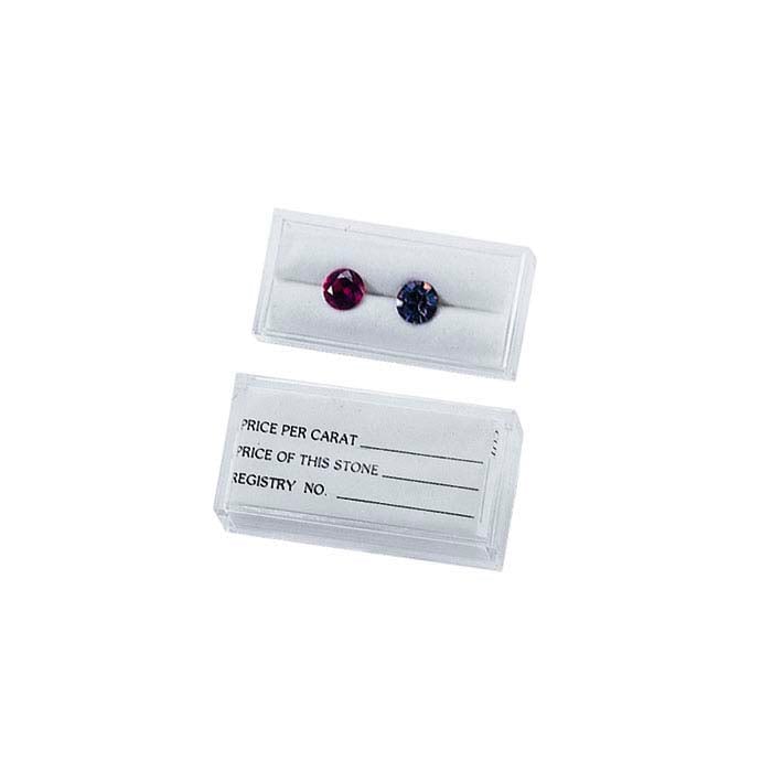 Clear Acrylic Gem Display Box, Rectangle