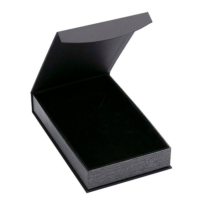 "Silver Night" Metallic & Black Necklace Gift Box