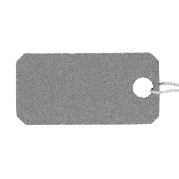 بطاقة بلاستيكية فضية للخيط