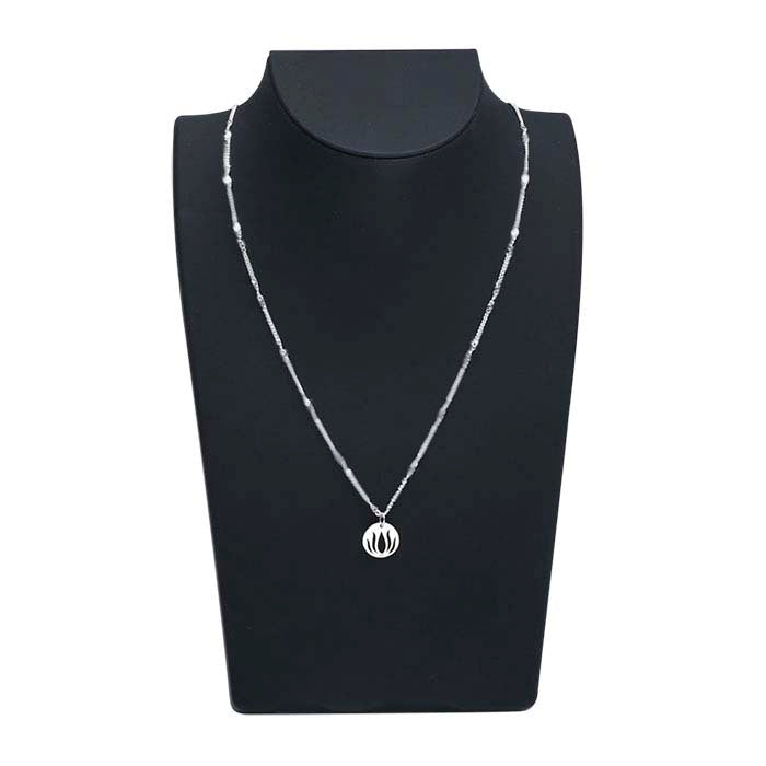 Juodas plastikinis kelioninis kaklo papuošalų stovas, 203,2 mm