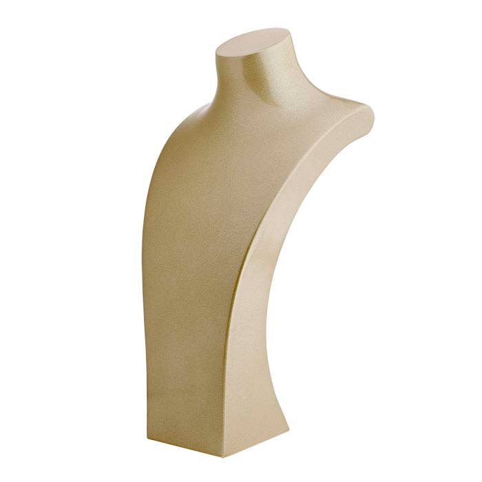 Halskettenbüstenhalter aus Kunststoff in Metallic-Gold