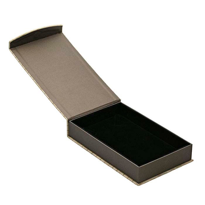 علبة هدية عقد من الجلد الصناعي المطبوع بنقشة التمساح المزيفة "Mock Croc"