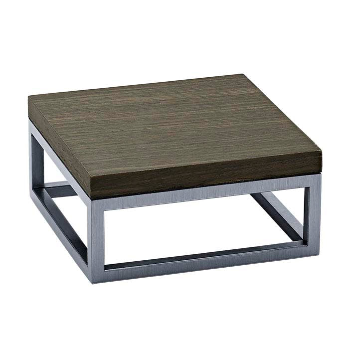 Steel 101.6mm x 101.6mm x 1-7/ H Frame with Changeable "Ebony" Riser Insert