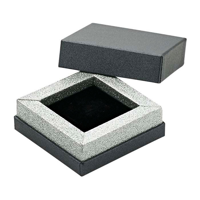 Подарочная коробка для кольца антрацитово-серого цвета