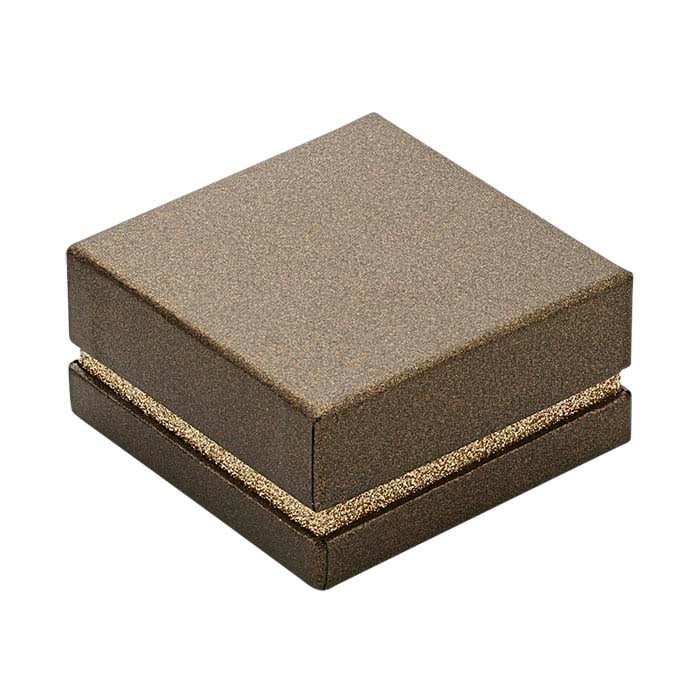 Gaveæske til ring i bronze-farve