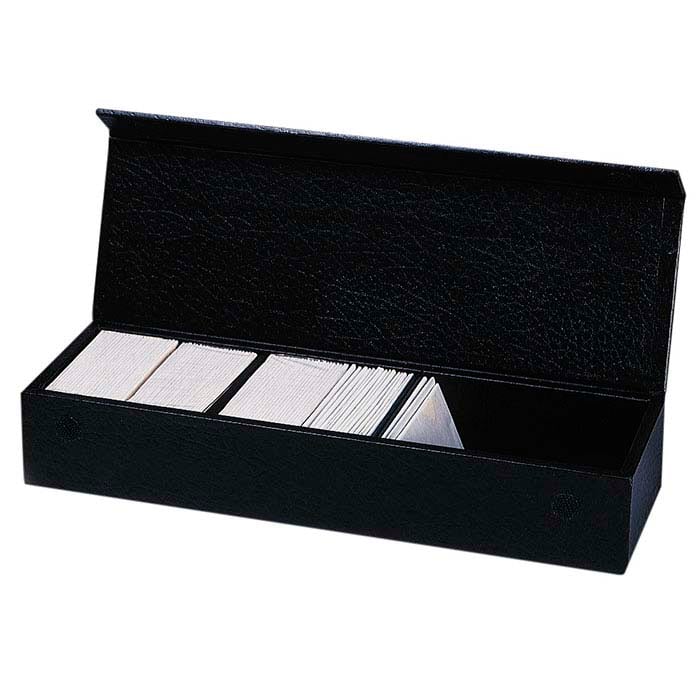 Sort papirovertrukket organiseringsæske til stenpapirer