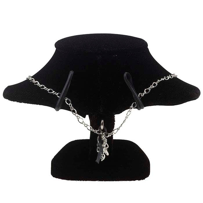 Deluxe Black Velvet Necklace Bust Display