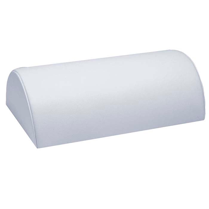 White Faux Leather Half-Moon Bracelet Display