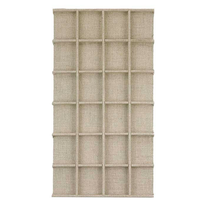 Φυσικό Λινό Εισαγωγή Δίσκου με 24 Θέσεις