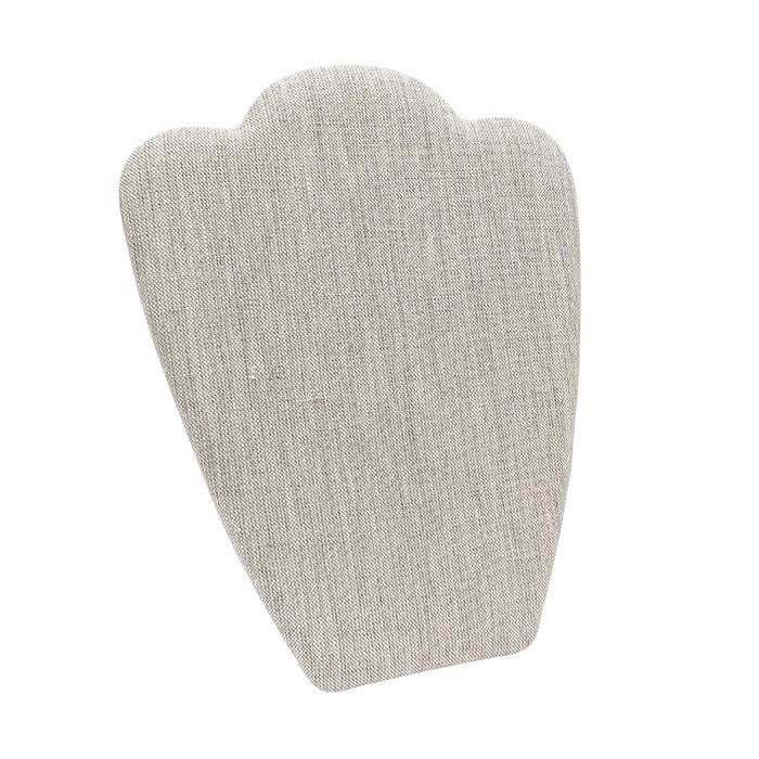 Espositore a cavalletto per collane in lino naturale