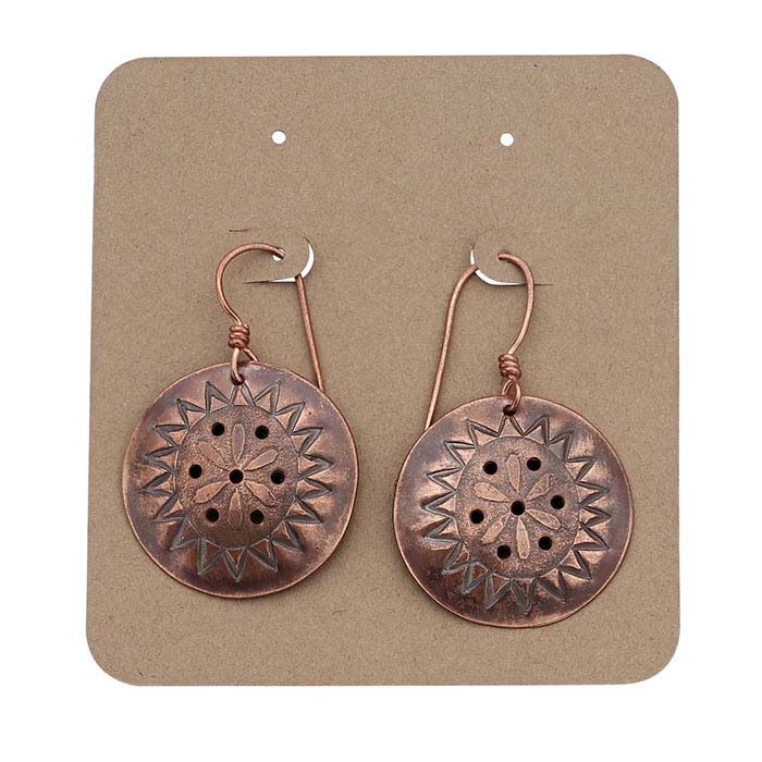 Kraft-Ohrringkarte zum Durchstechen oder Clip