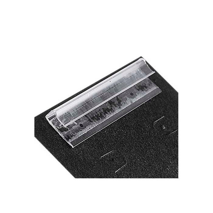 Adattatore per scheda gioielli adesiva in plastica trasparente 25,4mm x 25,4mm