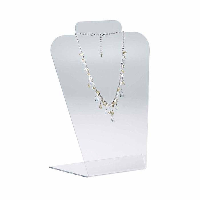 Clear Acrylic Contour Necklace Display