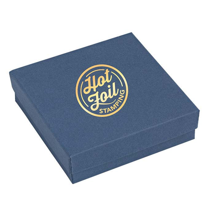 Navy Blue Recycled-Paper Gift Box