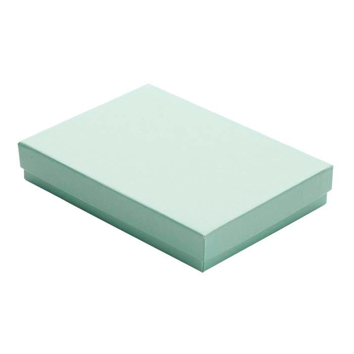 Blizgi mėlyno ledo popieriumi dengta 133,35 mm x 95,25 mm x 22,22 mm dovanų dėžutė