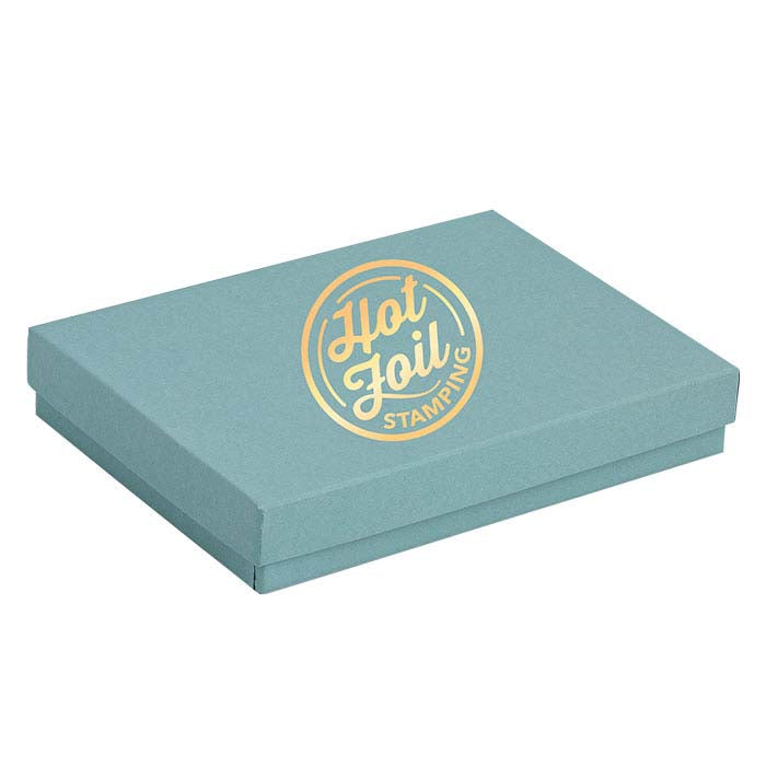 صندوق هدايا من ورق معاد تدويره Sea Foam 133.35 مم × 95.25 مم × 22.22 مم