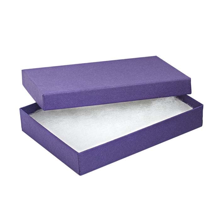 Purple Recycled-Paper Gift Box