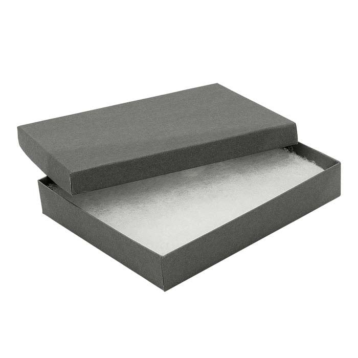 Slate Gray Paper-Covered Gift Box