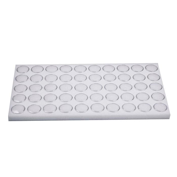 White Foam Full-Size Tray Liner for 28.57mm Gem Jars