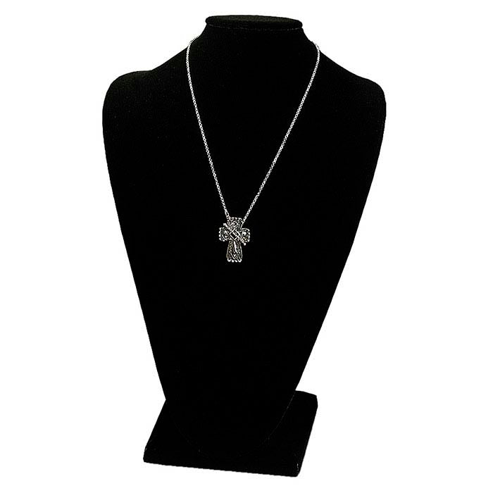 Espositore per Collana a Busto in Velluto Nero