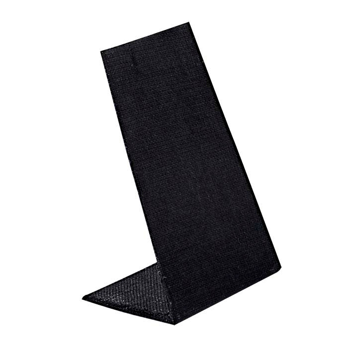 Juodo lino siaurėjantis pakabukų arba auskarų stovas