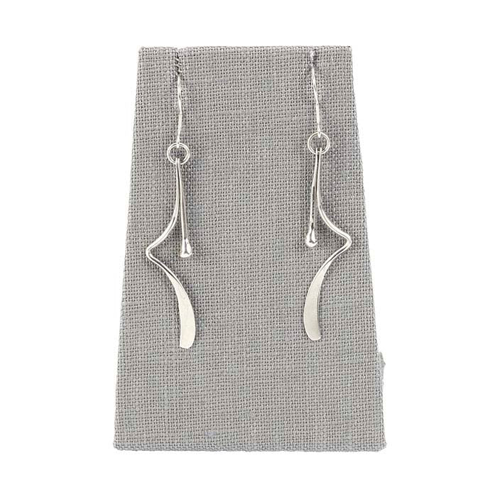 Espositore Affusolato in Lino Argento per Pendenti o Orecchini
