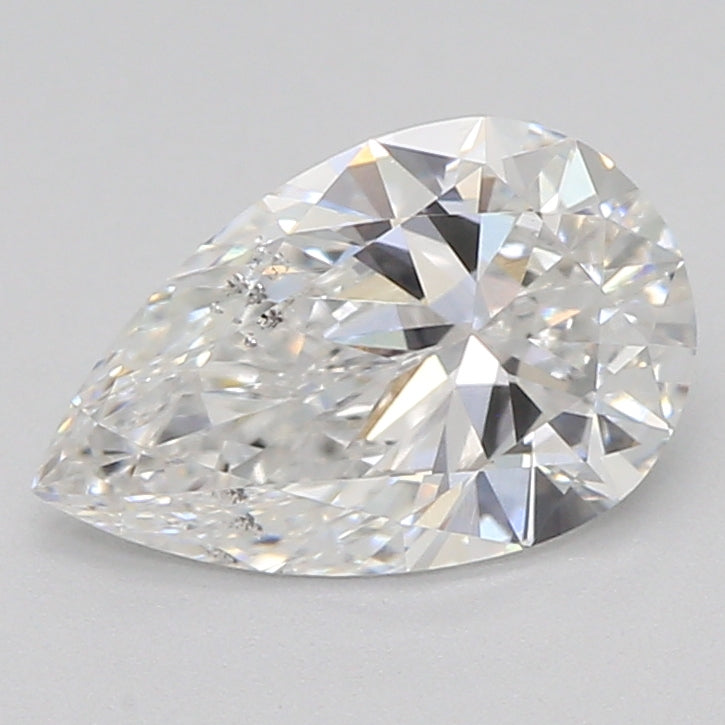 Laboratorijoje užaugintas deimantas 0,70 ct, kriaušės formos, F, SI2