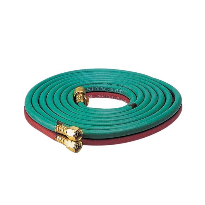 Dual Long-Life Grade R Fuel Torch Hose, 'A' and 'B' Fittings