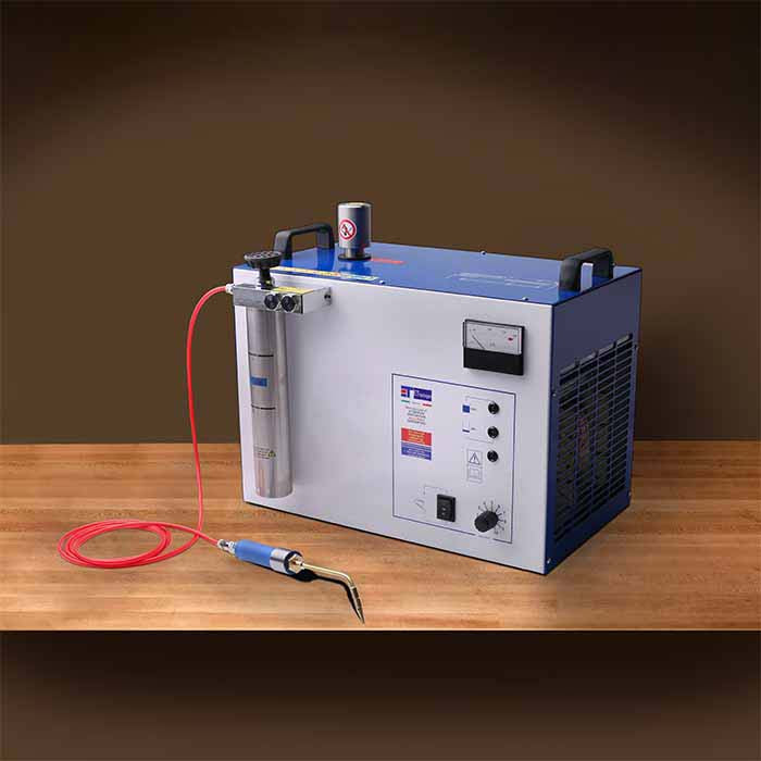 Sistema de soplete de fundición de hidrógeno, usado