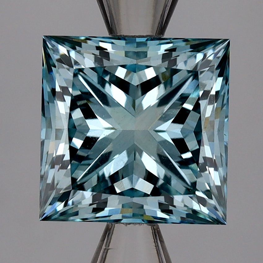 יהלום מעבדה 3.08 קרט, נסיכה, ירוק, VS1