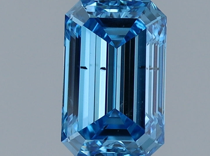 Lab-Grown Diamond 0.71ct, Emerald, Blue, SI1