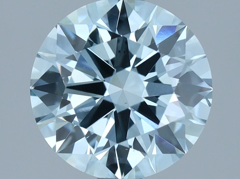 Lab-Grown Diamond 1.89ct, Round, Green, VS2